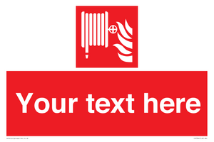 Custom Fire hose reel Sign